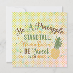 Een Wenskaart voor ananas-Inspirerend prijsopgave