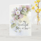 Een Wenskaart voor een schoonzus Kaart (Gele Bloem)