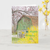 Een Wenskaart voor een speciale zoon Kaart (Gele Bloem)