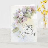 Een wenskaart voor huwelijksverjaardagen kaart (Gele Bloem)