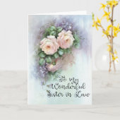 Een Wenskaart voor je schoonzus Kaart (Gele Bloem)