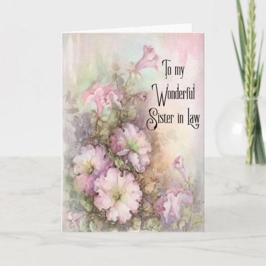 Een Wenskaart voor je schoonzus Kaart (Voorkant)