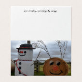 Een Wenskaart voor kerstmis Kaart (Buitenkant ongevouwen)