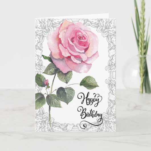 Een Wenskaart voor verjaardagen Kaart (Voorkant)