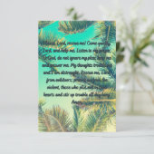 Een Wenskaart voor vrede en kracht Kaart (Staand voorkant)