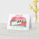 Een Wenskaart vooraan om de hoek te schuiven Kaart (Gele Bloem)