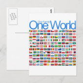 Eén wereld briefkaart (Voorkant / Achterkant)