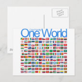 Eén wereld briefkaart (Voorkant / Achterkant)