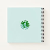Eén wereld-één-liefdesvrede op aarde notitieboek (Achterkant)
