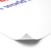 Een wereld gebaseerd op gelijkheid, gerechtigheid  poster (Hoek)