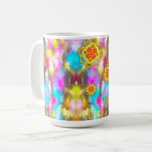 Eén wereld koffiemok (Voorkant links)