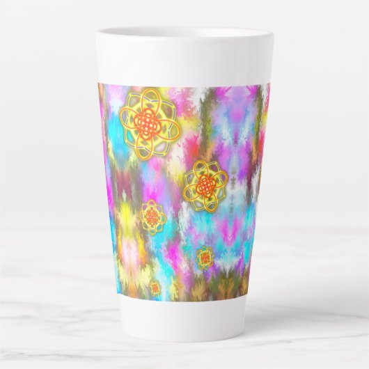 Eén wereld latte mok (Voorkant)