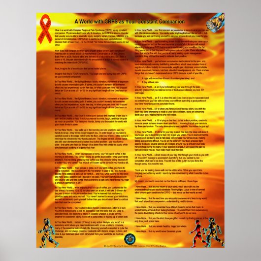 Een wereld met CRPS als uw constante leverancier Poster (Voorkant)
