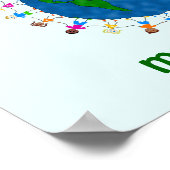 Een wereld met veel verhalen over alfabetisme Post Poster (Hoek)