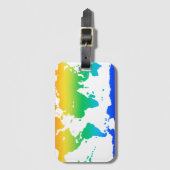 Een wereld van avontuur bagagelabel (Voorkant (verticaal))