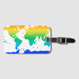 Een wereld van avontuur bagagelabel