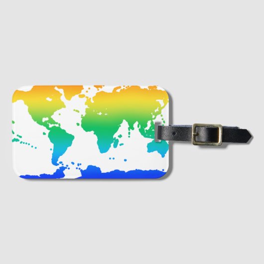 Een wereld van avontuur bagagelabel (Voorkant (horizontaal))