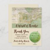 Een wereld van Bedankt Baby shower EOS lip Balm Fa (Voorkant / Achterkant)