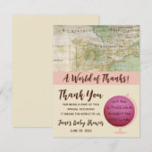 Een wereld van Bedankt Baby shower EOS lip Balm Fa (Voorkant / Achterkant)