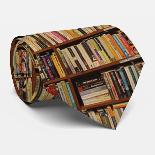 Een wereld van boeken stropdas (Opgerold)