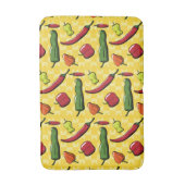 Een wereld van Chili Peppers Bath Mat (Voorkant Verticaal)