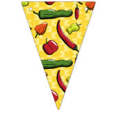 Een wereld van Chili Peppers die banner bundelt (Derde vlag)