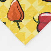 Een wereld van Chili Peppers Fleece Deken (Hoek)