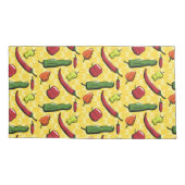 Een wereld van Chili Peppers Kussensloop (Achterkant)