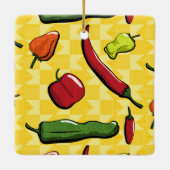 Een wereld van Chili Peppers Ornament (Achterkant)