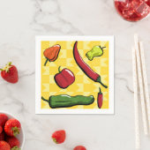 Een wereld van Chili Peppers Papieren servetten (Insitu)