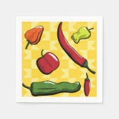 Een wereld van Chili Peppers Papieren servetten (Voorkant)