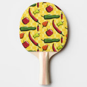 Een wereld van Chili Peppers Ping Pong Paddle Tafeltennisbatje (Achterkant)