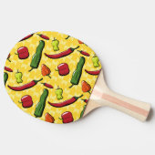 Een wereld van Chili Peppers Ping Pong Paddle Tafeltennisbatje (Zijkant)