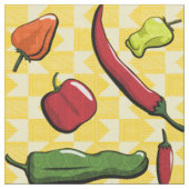 Een wereld van Chili Peppers Stof (Close Up)