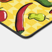 Een wereld van chilipepers bureaumat (Hoek)