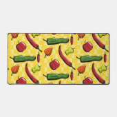 Een wereld van chilipepers bureaumat (Voorkant)