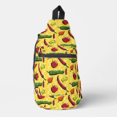 Een wereld van chilipepers sling bag (Voorkant)