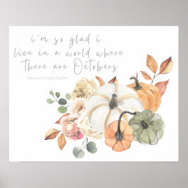 Een wereld van de herfst van de Herfst van October Poster