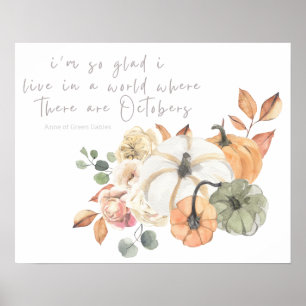 Een wereld van de herfst van de Herfst van October Poster