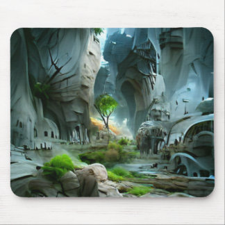 Een wereld van Fantasy Landscape Environment City Muismat