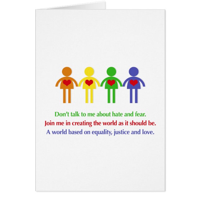 Een wereld van gelijkheid, rechtvaardigheid en lie (Voorkant)