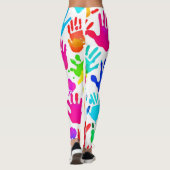 Een wereld van handen in kleur leggings (Achterkant)