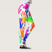 Een wereld van handen in kleur leggings (Rechts)