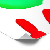 Een wereld van handen in kleur poster (Hoek)