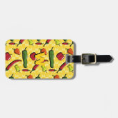 Een wereld van het Bagagelabel van Chili Peppers (Voorkant horizontaal)