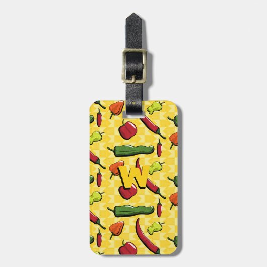 Een wereld van het Bagagelabel van Chili Peppers (Voorkant verticaal)