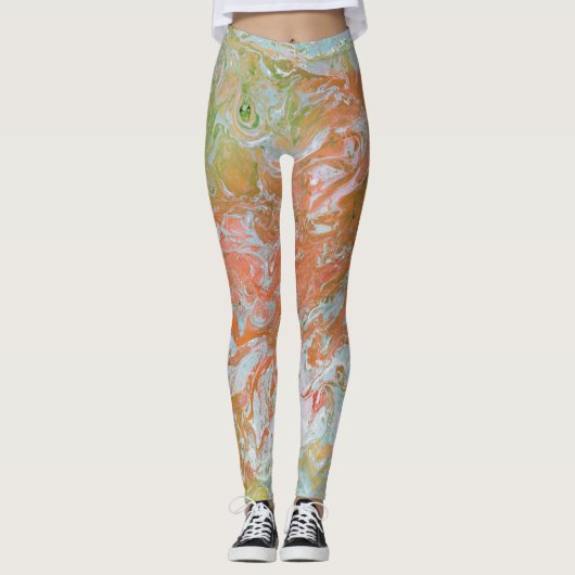 Een wereld van het vuurschild leggings (Voorkant)