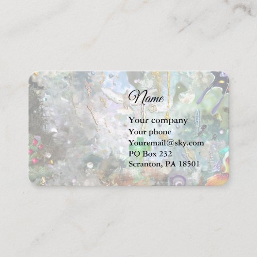 Een wereld van je eigen Visitekaartje (Voorkant)