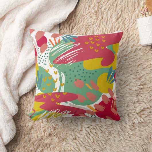 Een wereld van levendige kleuren kussen (Deken)