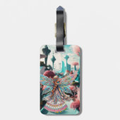 Een wereld van magisch wonder bagagelabel (Achterkant verticaal)